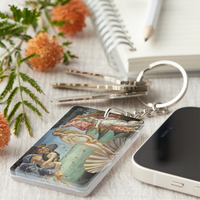 The Birth of Venus by Sandro Botticelli Keychain (Front Right)