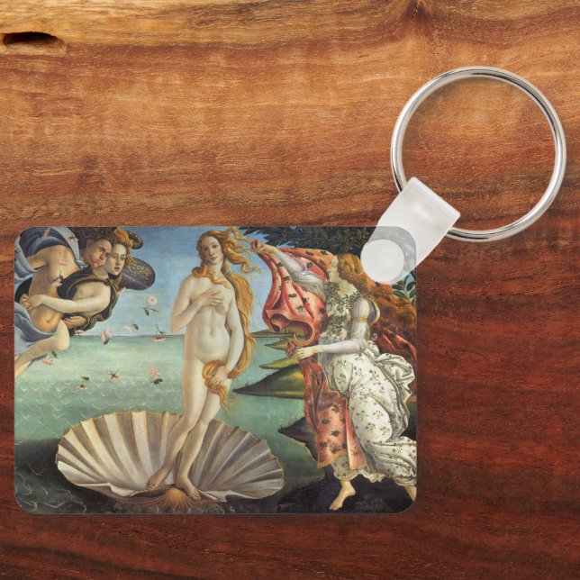 The Birth of Venus by Sandro Botticelli Keychain (Front)