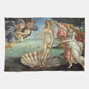 The Birth of Venus by Sandro Botticelli Kitchen Towel