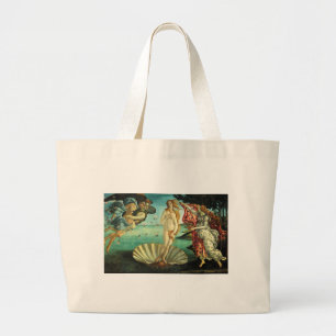 The Birth of Venus by Sandro Botticelli Large Tote Bag