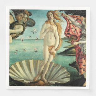 The Birth of Venus by Sandro Botticelli Napkin