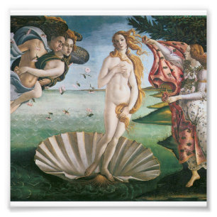 The birth of Venus by Sandro Botticelli,Renaissanc Photo Print