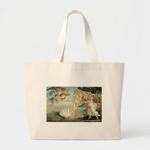 The Birth of Venus, c.1485 (tempera on canvas) Large Tote Bag