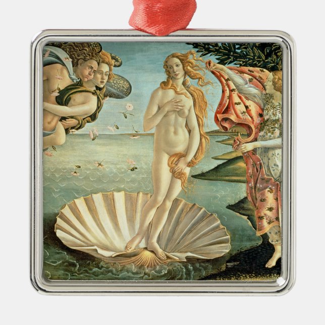 The Birth of Venus, c.1485 (tempera on canvas) Metal Ornament (Front)