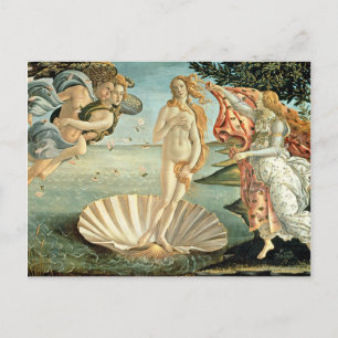 The Birth of Venus, c.1485 (tempera on canvas) Postcard