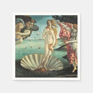 The Birth of Venus - Classic Art by Botticelli Napkin