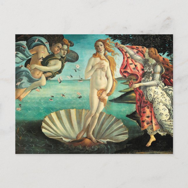 The Birth of Venus - Classic Art by Botticelli Postcard (Front)