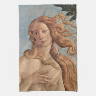 The Birth of Venus (detail) by Sandro Botticelli Kitchen Towel