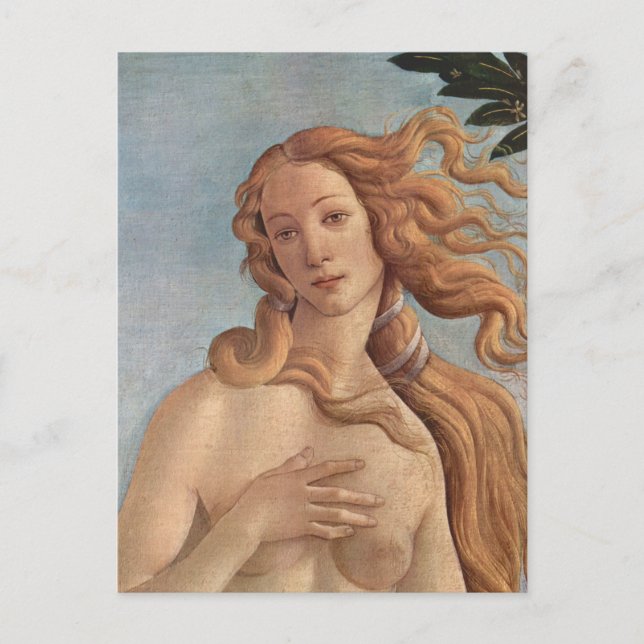 The Birth of Venus (detail) by Sandro Botticelli Postcard (Front)