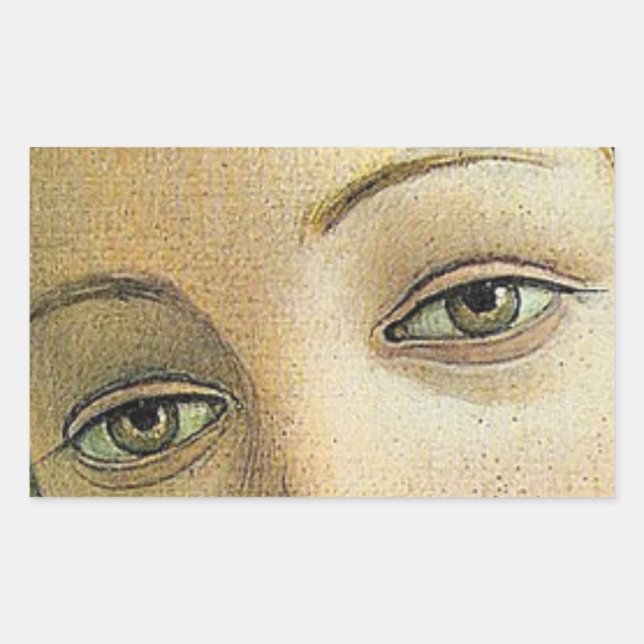 The Birth of Venus (detail of eyes) Sticker (Front)
