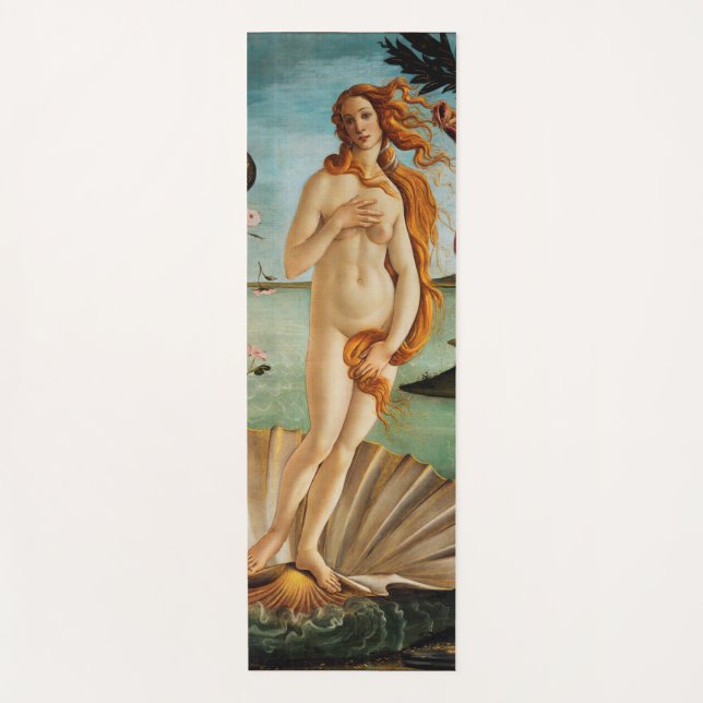 The Birth of Venus (detail), Sandro Botticelli Yoga Mat (Front)