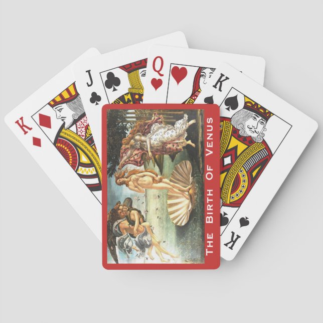 The Birth Of Venus Playing Cards (Back)