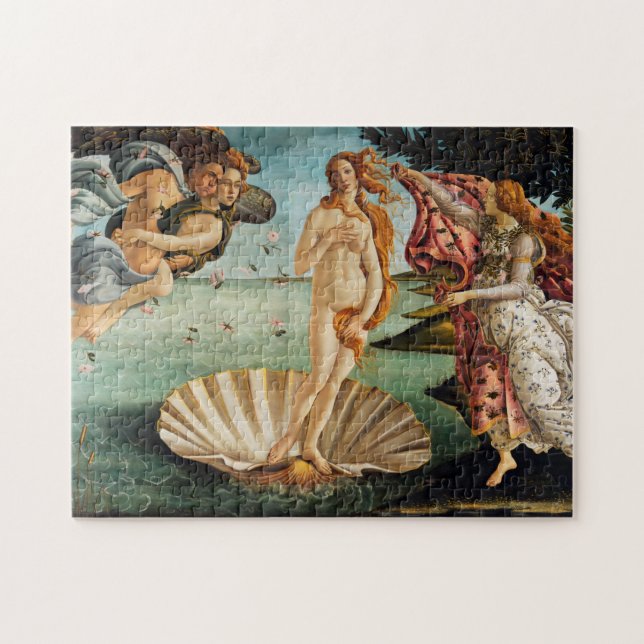 The Birth of Venus, Sandro Botticelli, 1485 Jigsaw Puzzle (Horizontal)