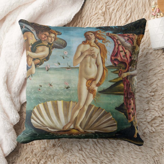 The Birth of Venus | Sandro Botticelli | Throw Pillow (Blanket)