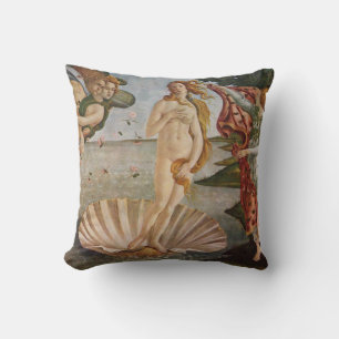 The Birth of Venus Sandro Botticelli Throw Pillow