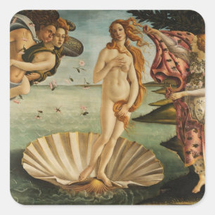 The Birth of Venus Square Sticker