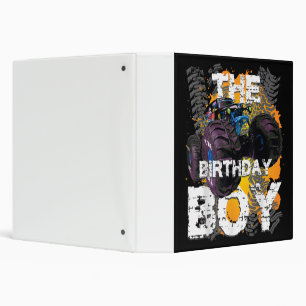 The Birthday Boy Monster Truck Matching Family Binder