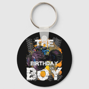 The Birthday Boy Monster Truck Matching Family Keychain