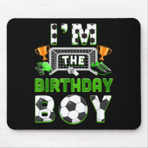 The Birthday Boy Soccer Family Matching Party Bday Mouse Pad