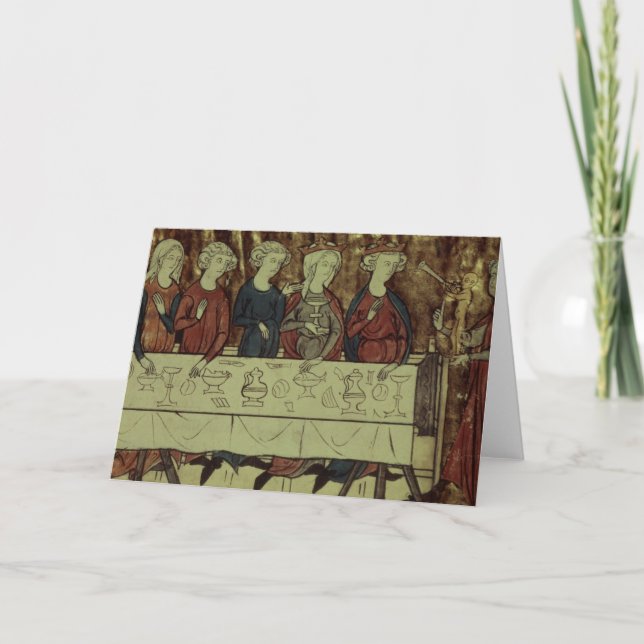 The Birthday Feast of Nubien, King of Armenia Card (Front)