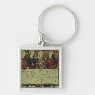 The Birthday Feast of Nubien, King of Armenia Keychain