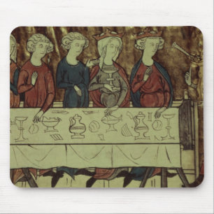 The Birthday Feast of Nubien, King of Armenia Mouse Pad