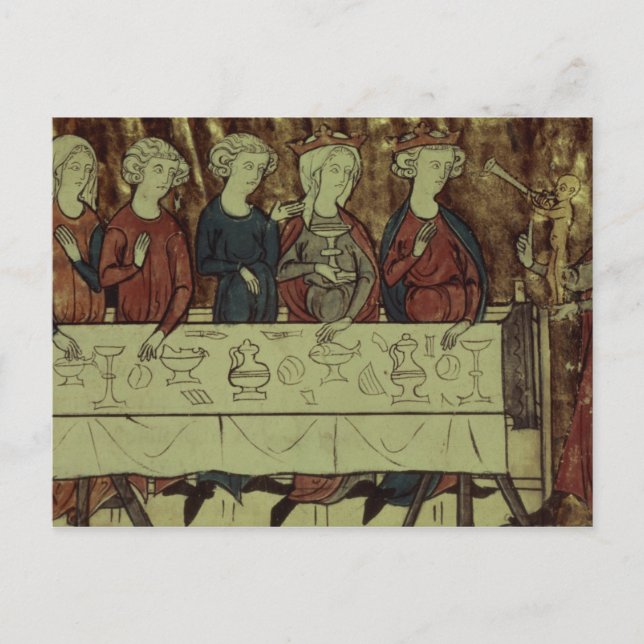 The Birthday Feast of Nubien, King of Armenia Postcard (Front)