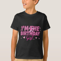 The birthday girl pink leopard cheetah animal