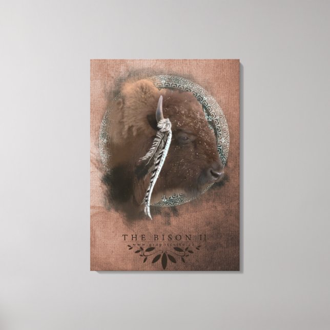The Bison II - Wrapped Canvas (Front)