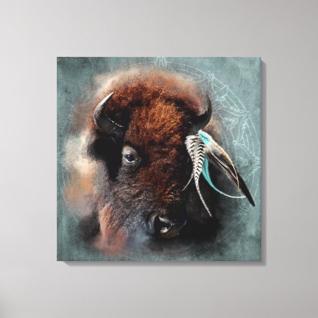 The Bison - Wrapped Canvas (Front)