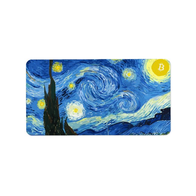 The Bitcoiny Night Label (Front)