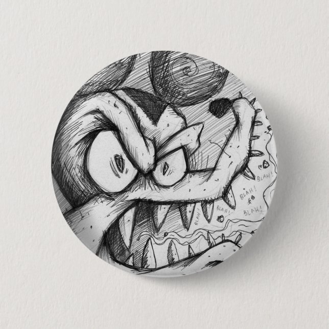 The Bitter Rat Blues 2 Inch Round Button (Front)