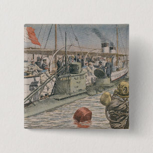 The Bizerte Catastrophe 2 Inch Square Button