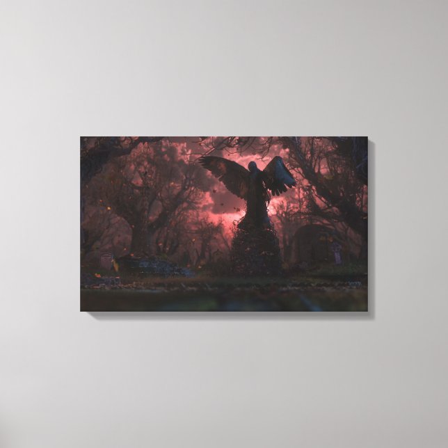 The Black Angel Canvas Print (Front)
