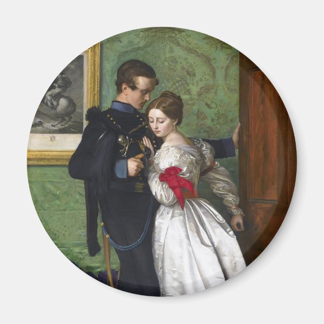 The Black Brunswicker by John Everett Millais Magnet (Front)