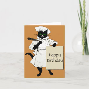 The Black Cat Magazine Chef   Personalize. Card