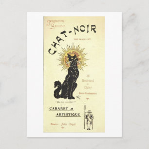 The Black Cat The Black Cat Fine Art Postcard
