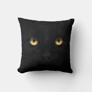 The Black Cat Throw Pillow