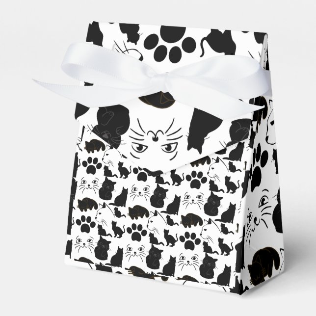 THE BLACK CATS PATTERNS FOR PETS  LOVER FAVOR BOX (Front Side)