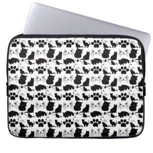 THE BLACK CATS PATTERNS    LAPTOP SLEEVE