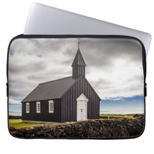 The Black Church Of Budir, Iceland Laptop Sleeve