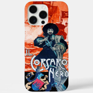THE BLACK CORSAIR /Pirate Ship Battle In Red iPhone 16 Pro Max Case