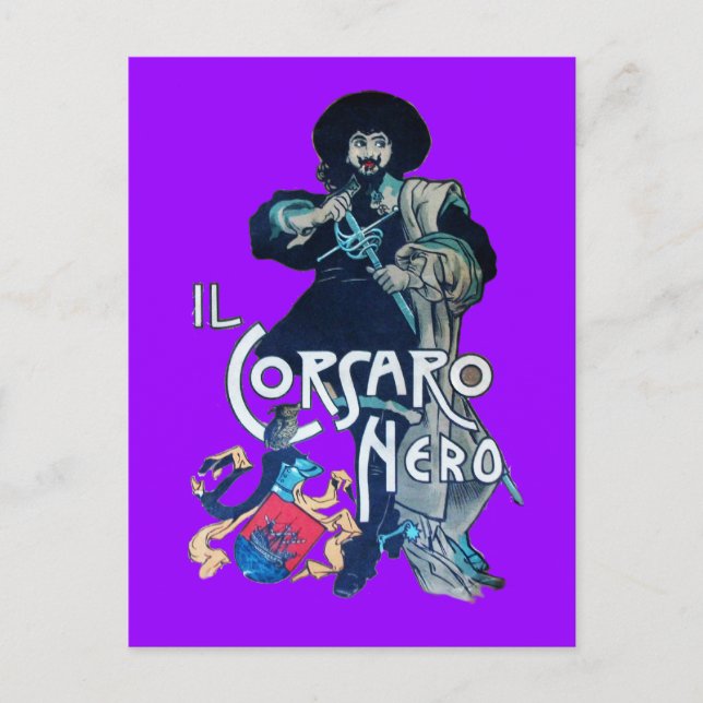 THE BLACK CORSAIR POSTCARD (Front)