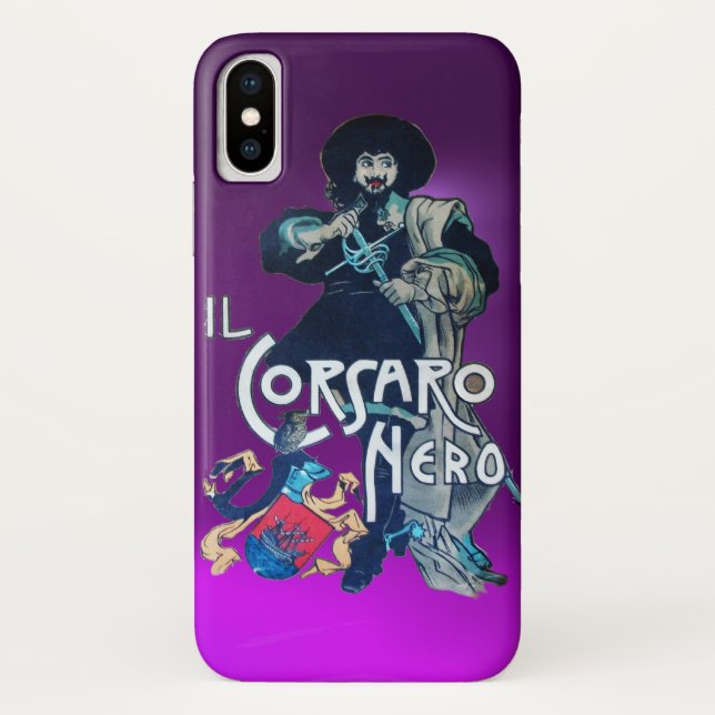 THE BLACK CORSAIR purple Case-Mate iPhone Case (Back)