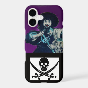 THE BLACK CORSAIR SKULL CROSSED SWORDS Purple