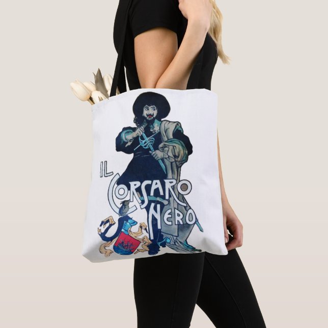 THE BLACK CORSAIR TOTE BAG (Close Up)