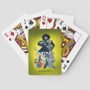 THE BLACK CORSAIR yellow Playing Cards