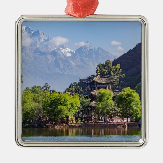 The Black Dragon Pool, Shigu, Yunnan - China Metal Ornament (Front)