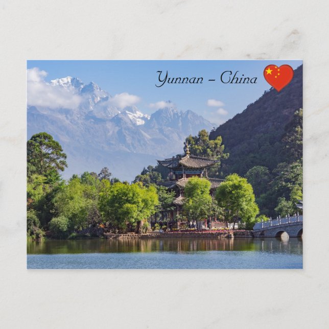 The Black Dragon Pool, Shigu, Yunnan - China Postcard (Front)