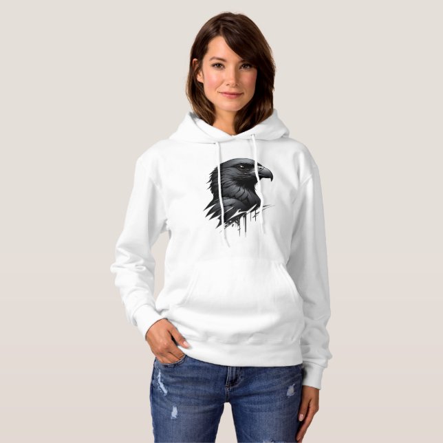 The Black Falcon Hoodie (Front Full)